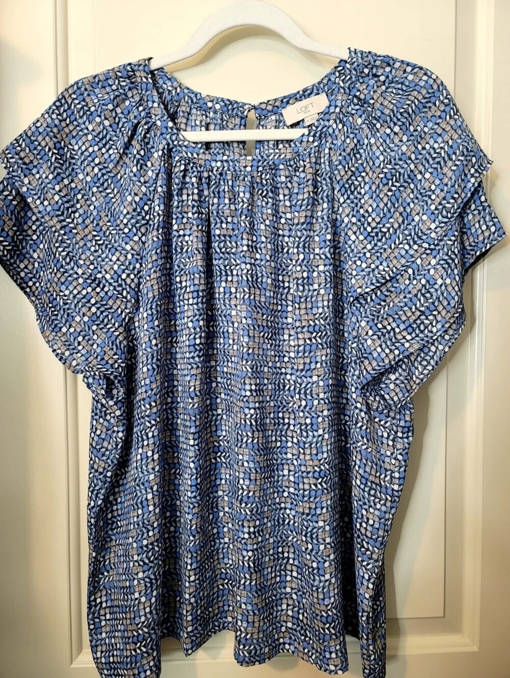 Loft Pattern Blouse Womens XL